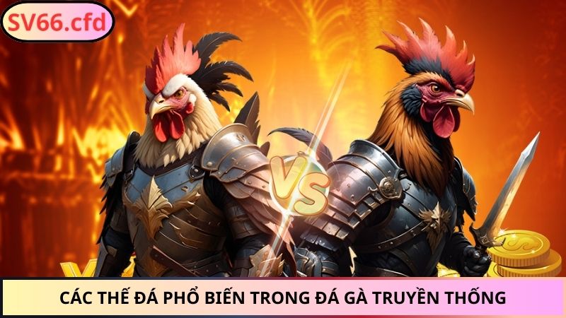 Các thế đá phổ biến trong đá gà truyền thống